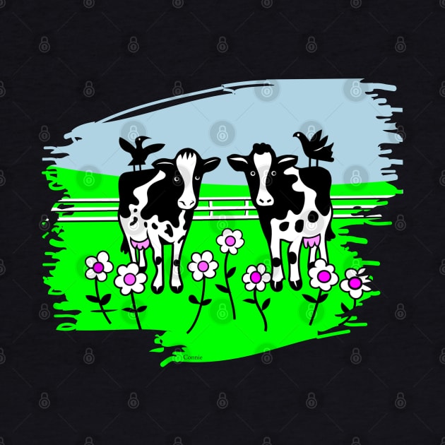 Cows Make Me Happy by Designs by Connie